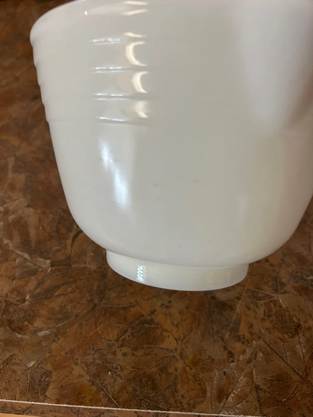 PYREX Vintage Hamilton Beach Milk Glass Mixing Bowl With Spout USA Made